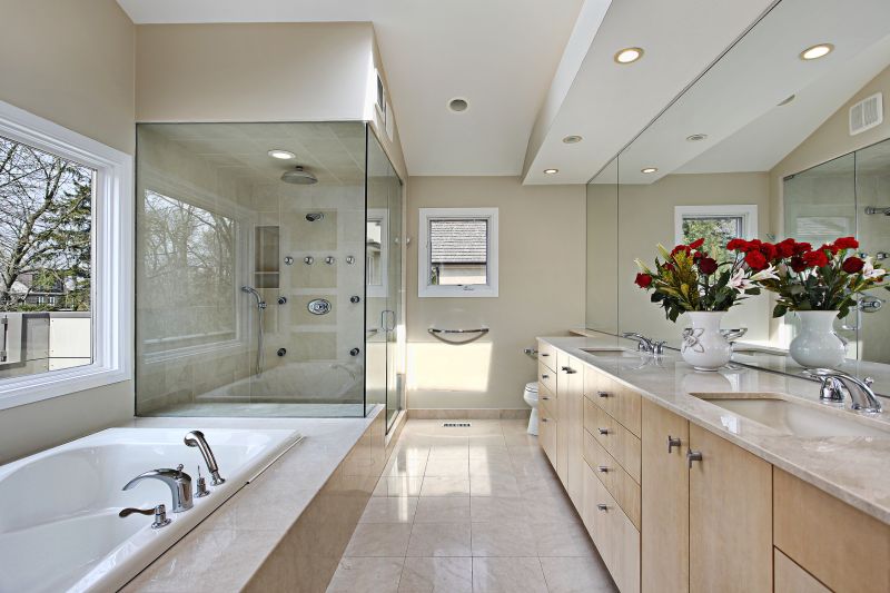 Luxury Shower with Glass Panel